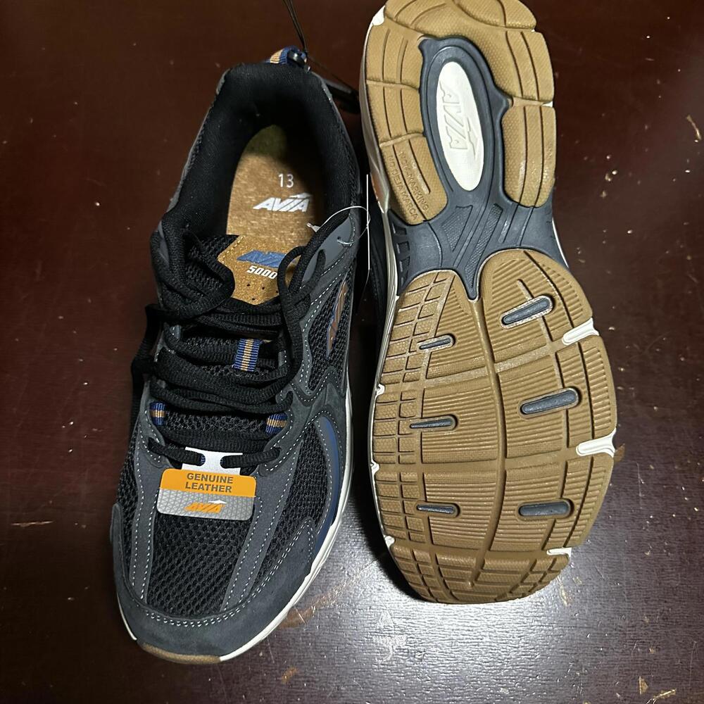 Avia Men'S 5000 Athletic Performance Running Shoes Size 13 Black Brown New - Picture 4 of 5